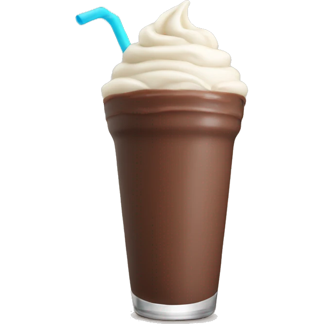 chocolate milkshake emoji