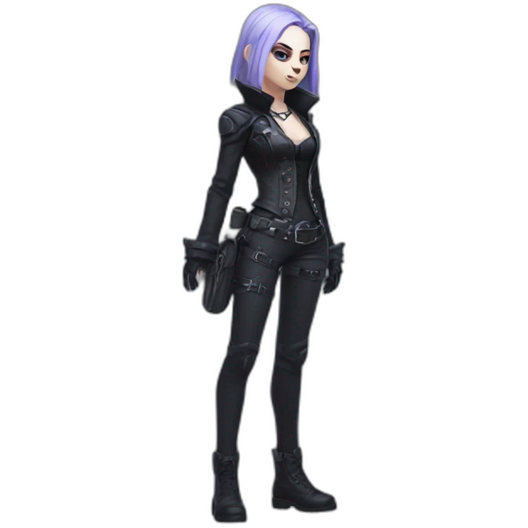 goth brigitta,overwatch,full body emoji
