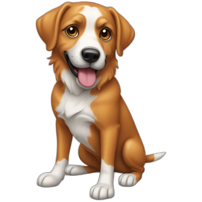 Chien qui boit du fanta emoji