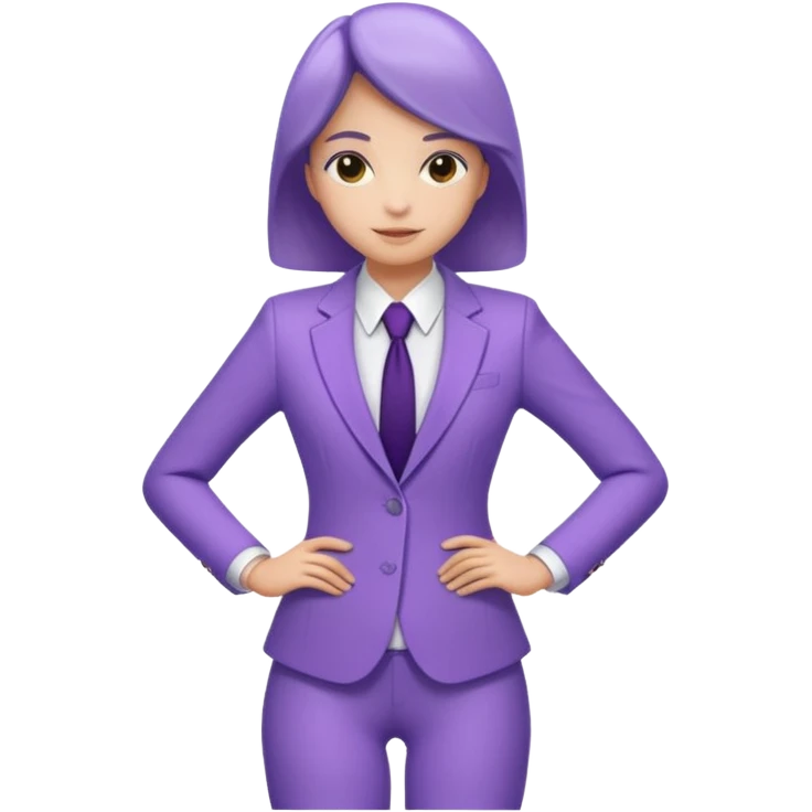 lavender-purple  Suit, smooth rounded neckline, simple design, glossy surface, plain background. Negative: Girls, only suit. emoji