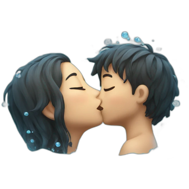 Kiss under the water emoji