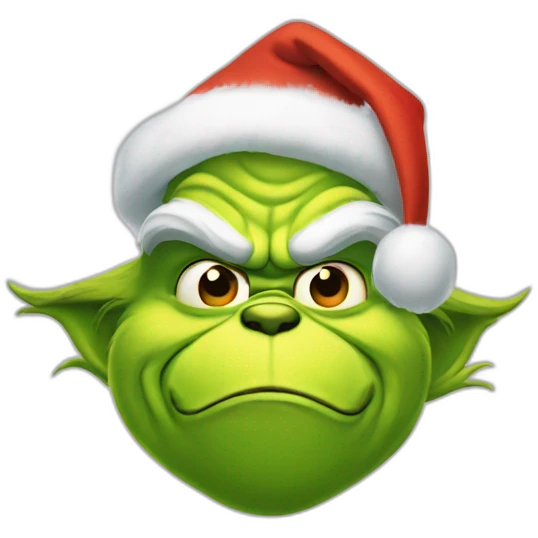 el Grinch navideño emoji