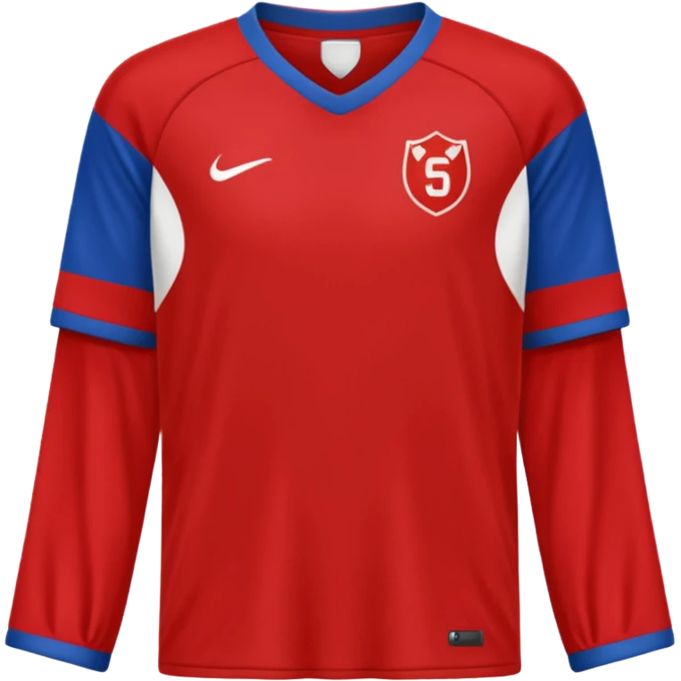 solid red plain soccer jersey emoji