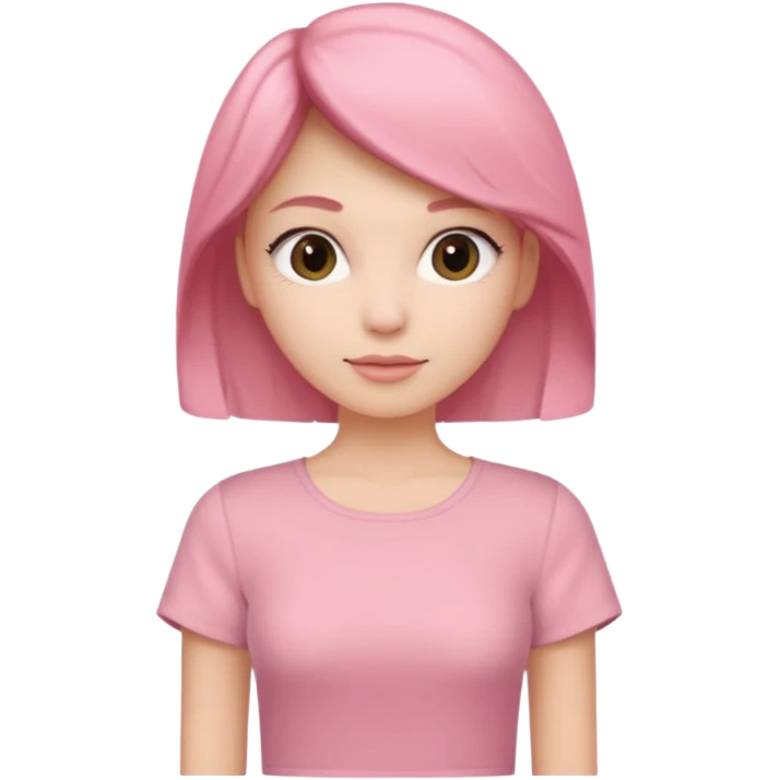 Rose-pink women’s top with short sleeves, soft fabric, gentle lighting, isolated on plain background. Complete plain, no textures. emoji
