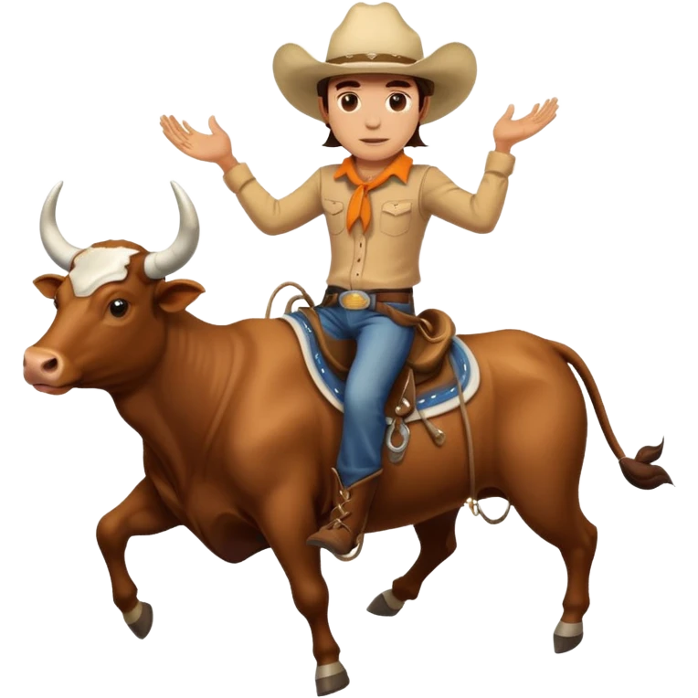 Texas longhorns player riding a bull emoji