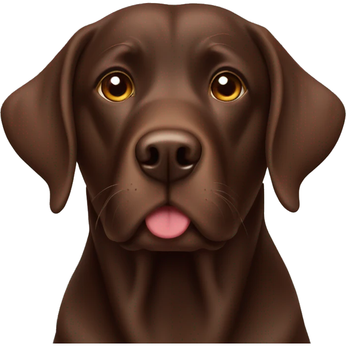Chocolate lab emoji