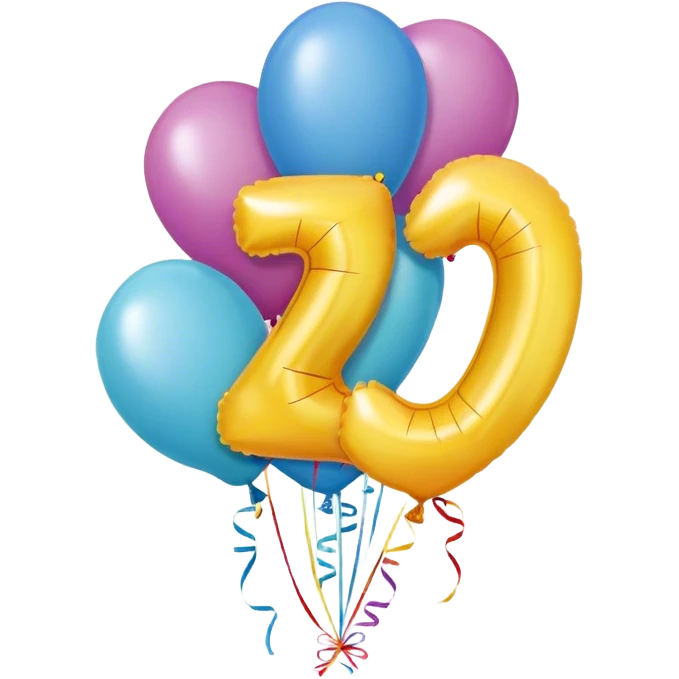 31rd birthday balloons emoji