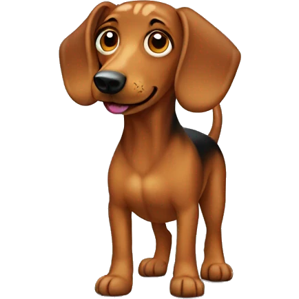 Teckel dog emoji