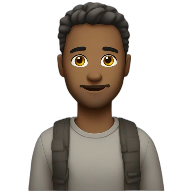 Productive brian emoji