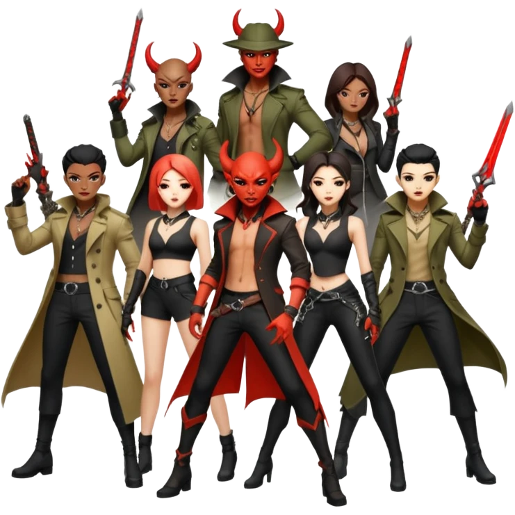 K-pop demon hunters emoji