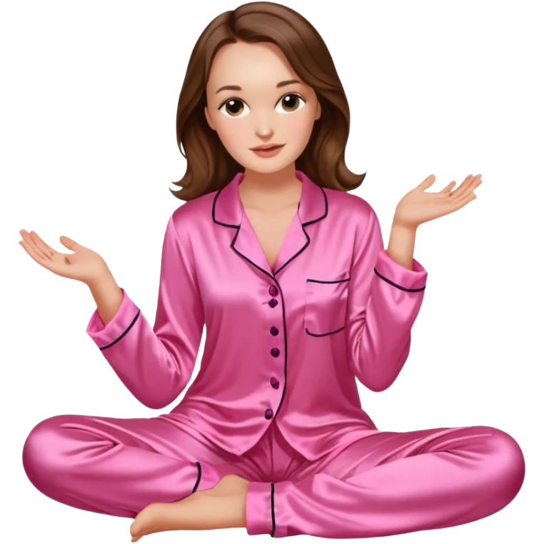 hd k realistic leighton meester pink silk pyjamas  emoji