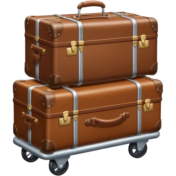 luggage on a baggage cart emoji