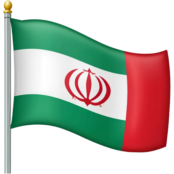 پرچم شیر و خورشید ایران رنگ اول سبز رنگ دوم سفید رنگ سوم قرمز emoji