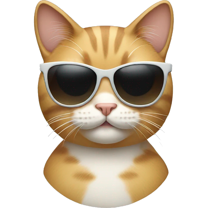 Cat with sunglasses emoji