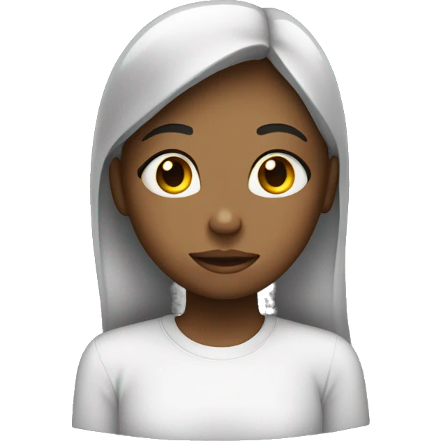 girl with an i miss you sign emoji