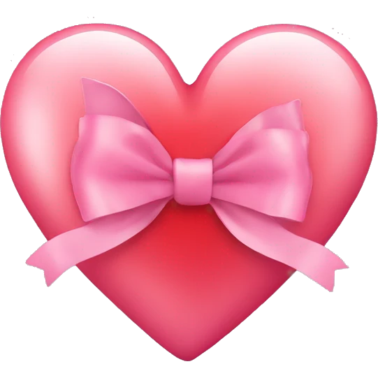 Heart with bow emoji