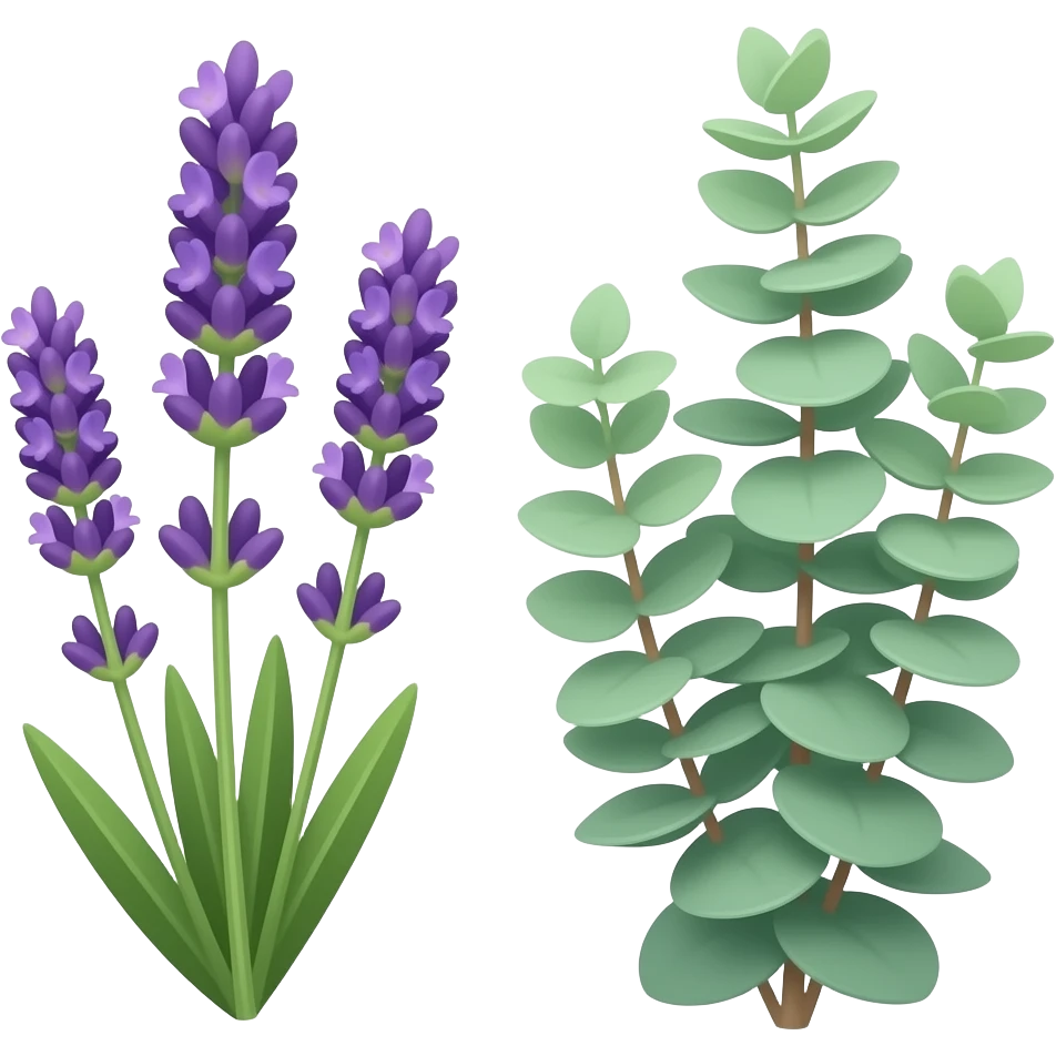 Lavender and eucalyptus emoji