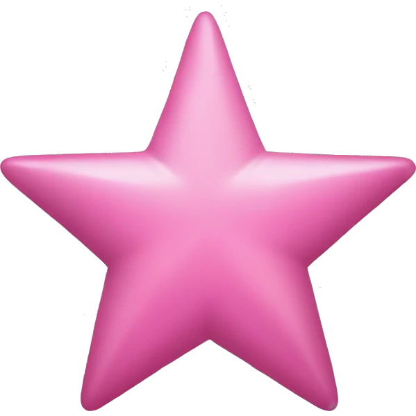 Pink star emoji