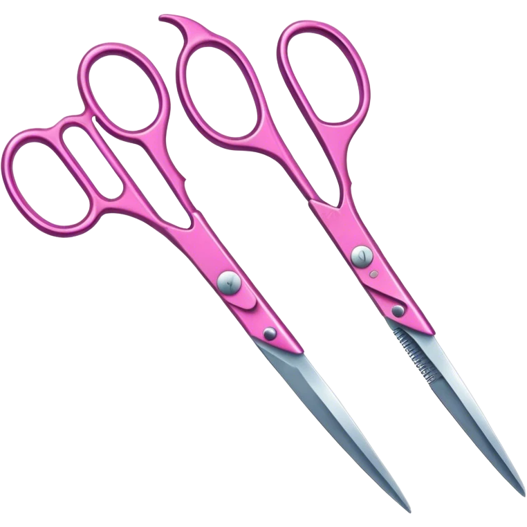 A pink haidresser scissor emoji