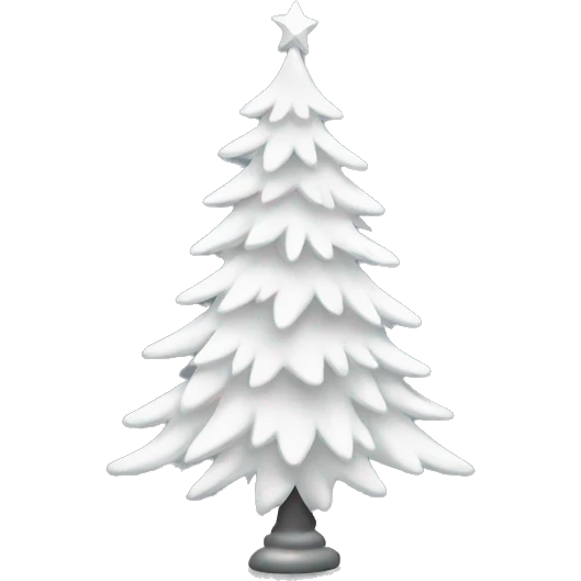 White christmas tree emoji