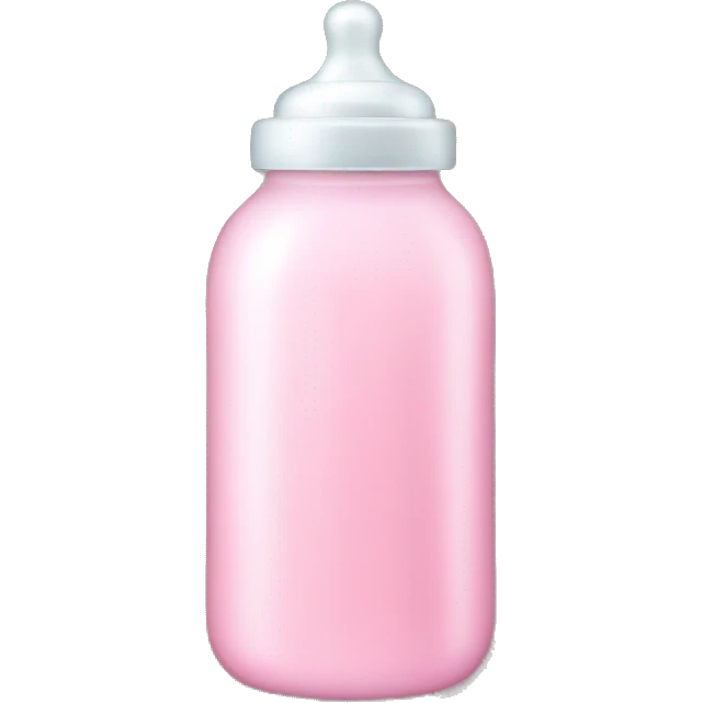 Light pink baby bottle  emoji