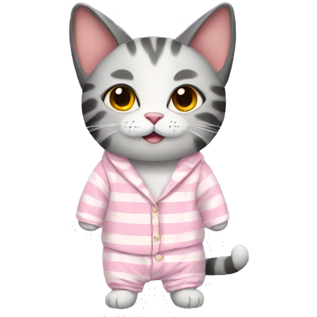 cat in pajamas emoji