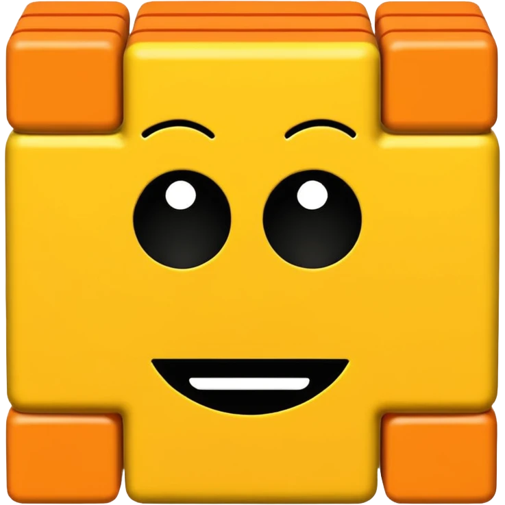 Numberblock 32 is a character made out of 32 blocks in a rectangle and 30 are yellow 2 are orange emoji