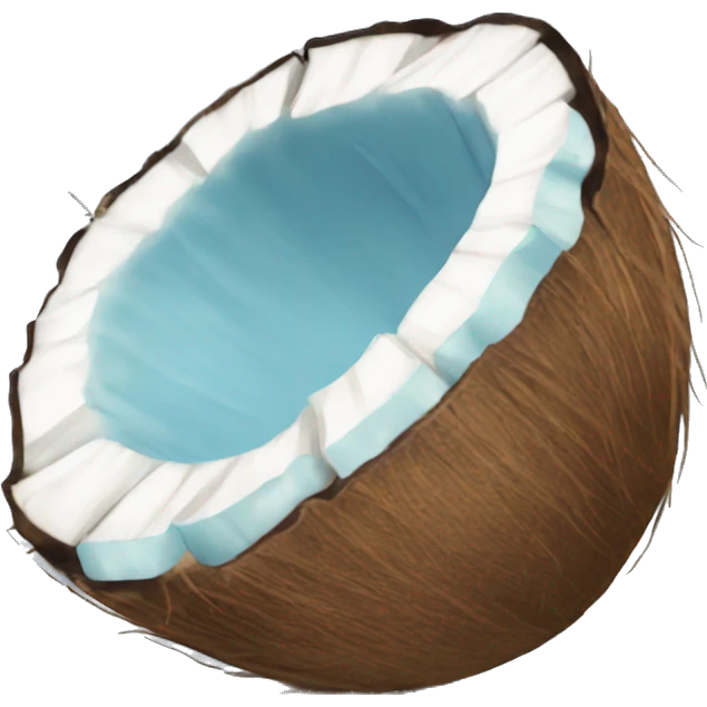 pastel blue coconut emoji