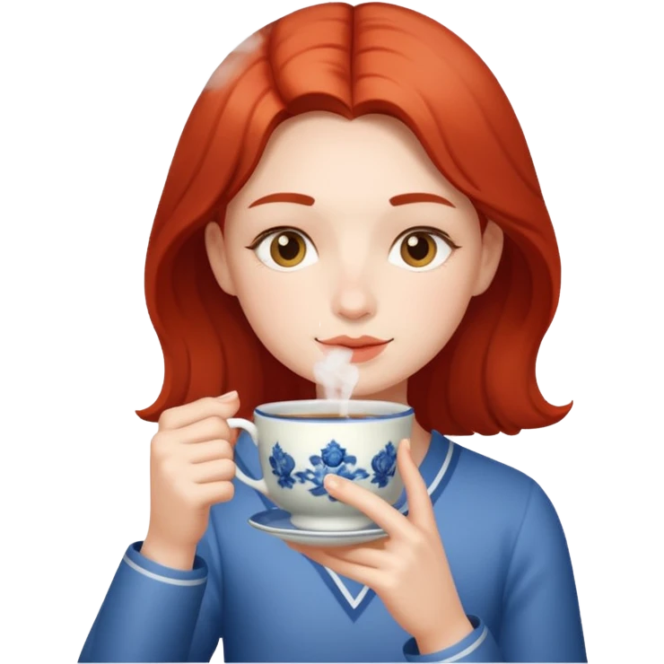 Me drinking tea emoji