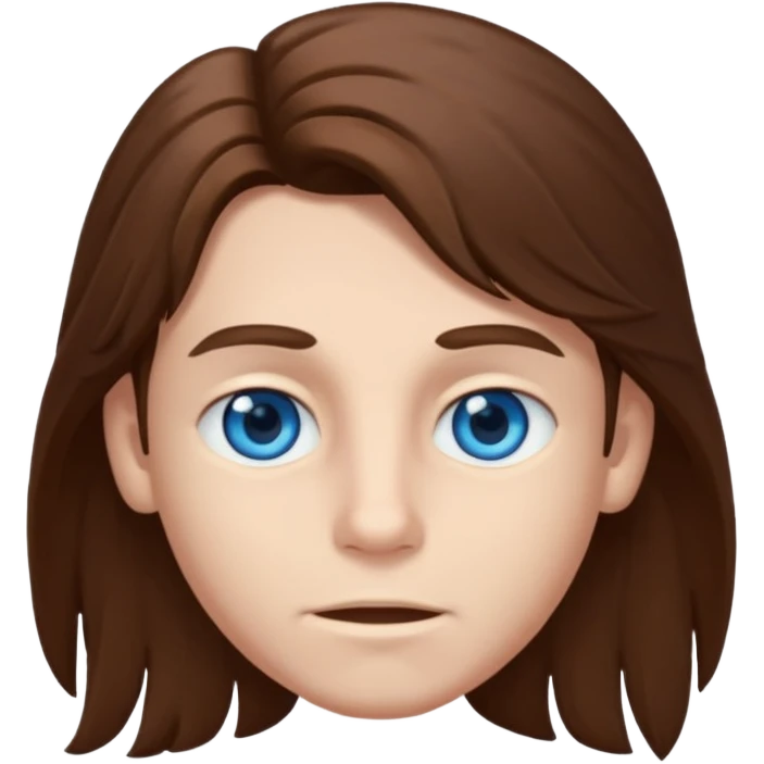 Boy with long hair emoji