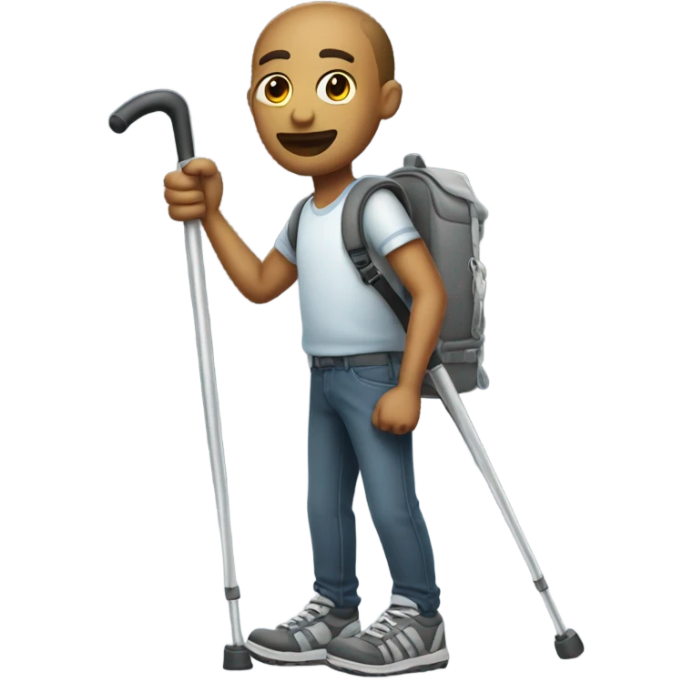 guy with a broken leg emoji