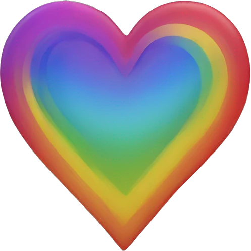 Rainbow heart emoji