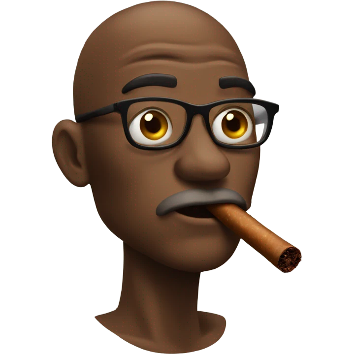 Emoji smoking a cigar  emoji