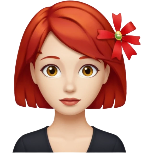 kırmızı toka takan kadın emoji