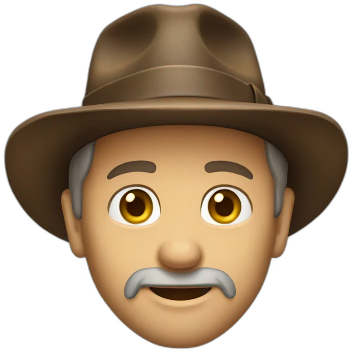 Indiana jones enfadado emoji