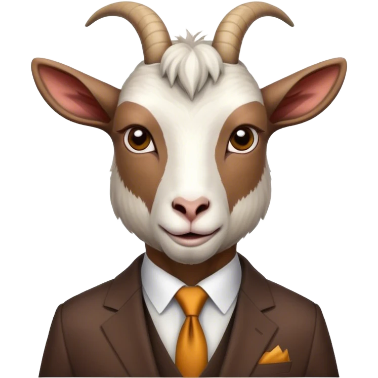 Goat in a suit emoji