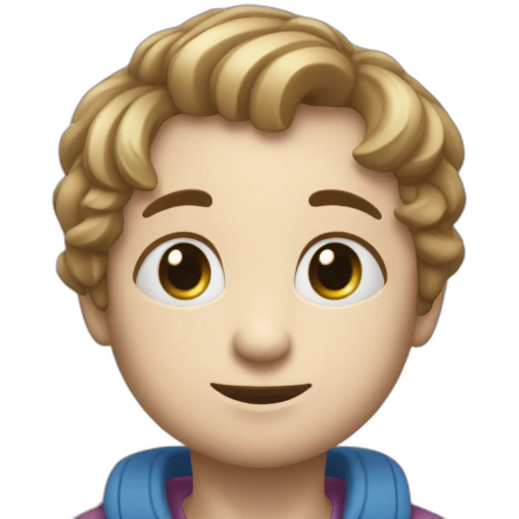 Chat tro mignon qui jou avec une pelote emoji