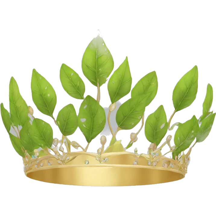 Leaves tiara emoji
