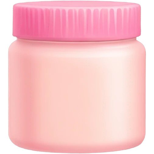 Cute, pink body butter emoji