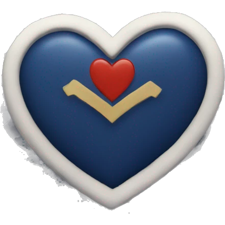 navy heart emoji