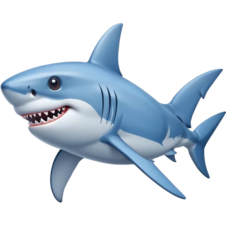 A shark with blue nikes emoji