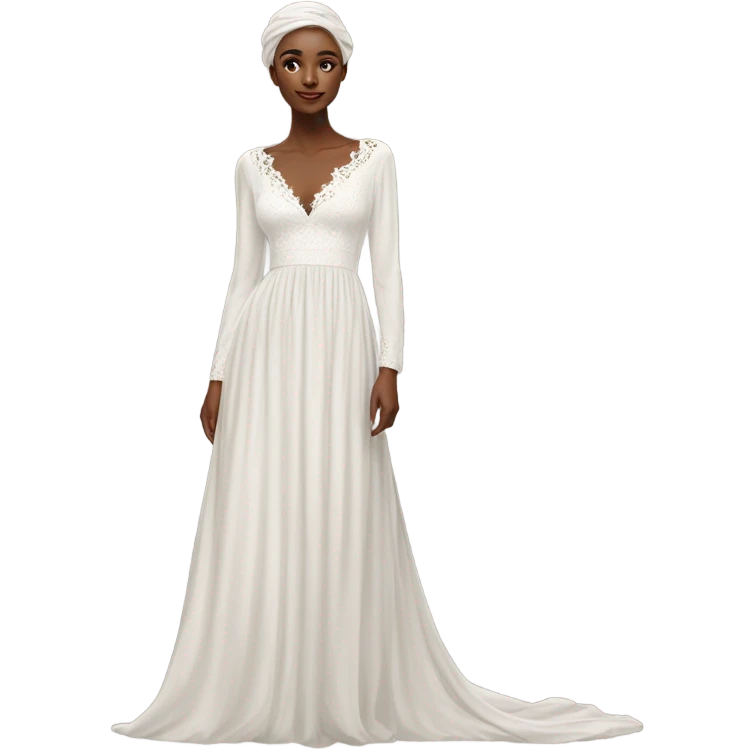 White gown emoji