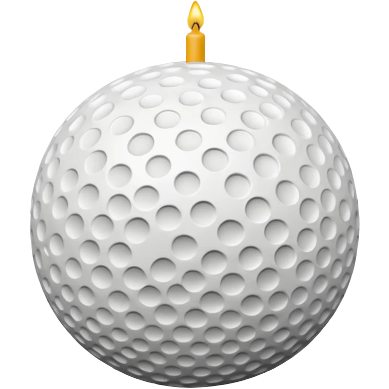 Golf ball birthday cake emoji
