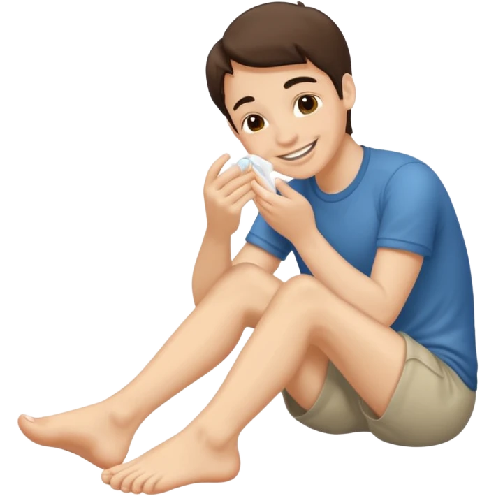 emoji smelling feet emoji