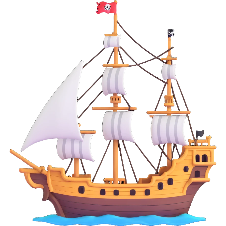 pirate ship emoji