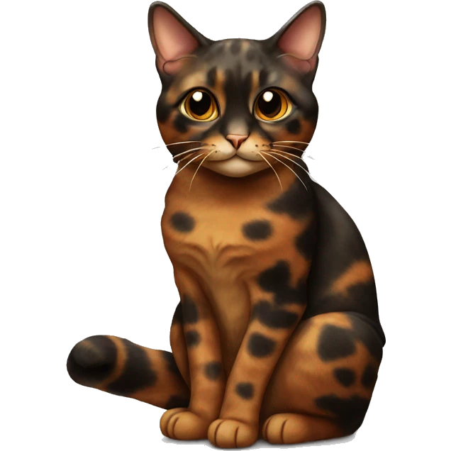 Tortoiseshell cat sitting  emoji