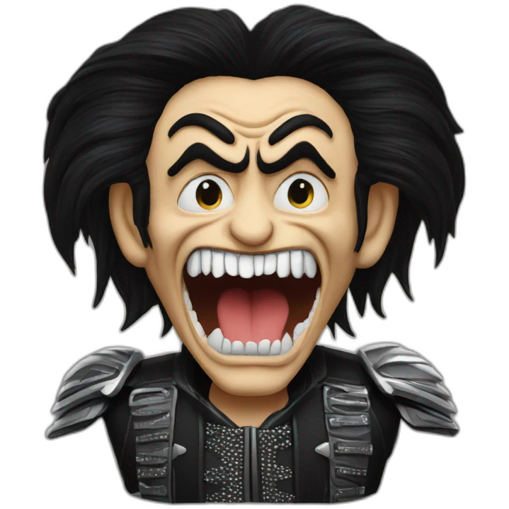 gene simmons of kiss emoji