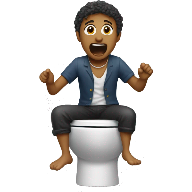 Skibidi toilet singing emoji
