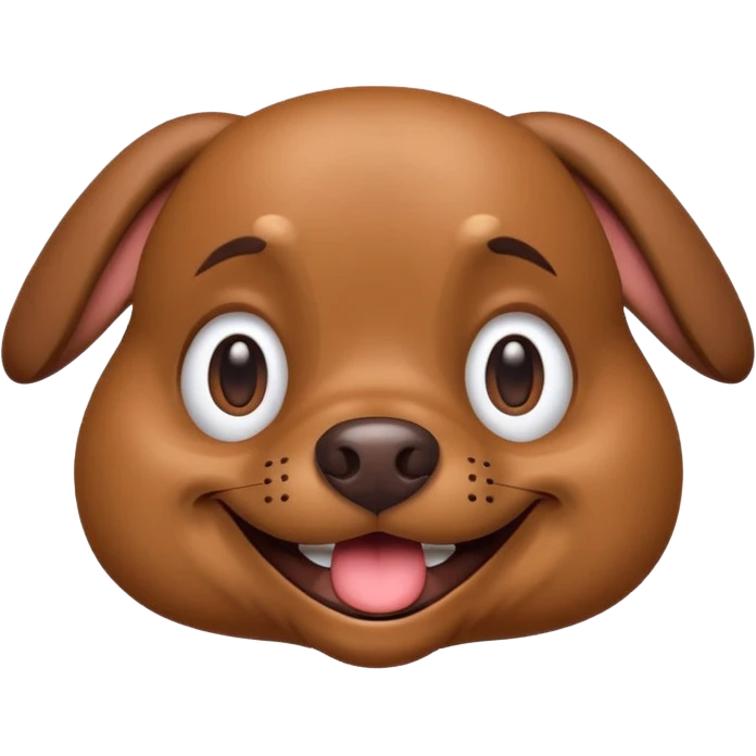 Brown Frug dog I'd like a 3D emoji emoji