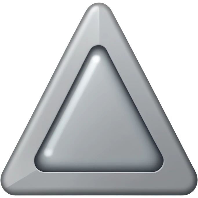 iOS style emoji, minimal summoning symbol, three dots triangle emoji